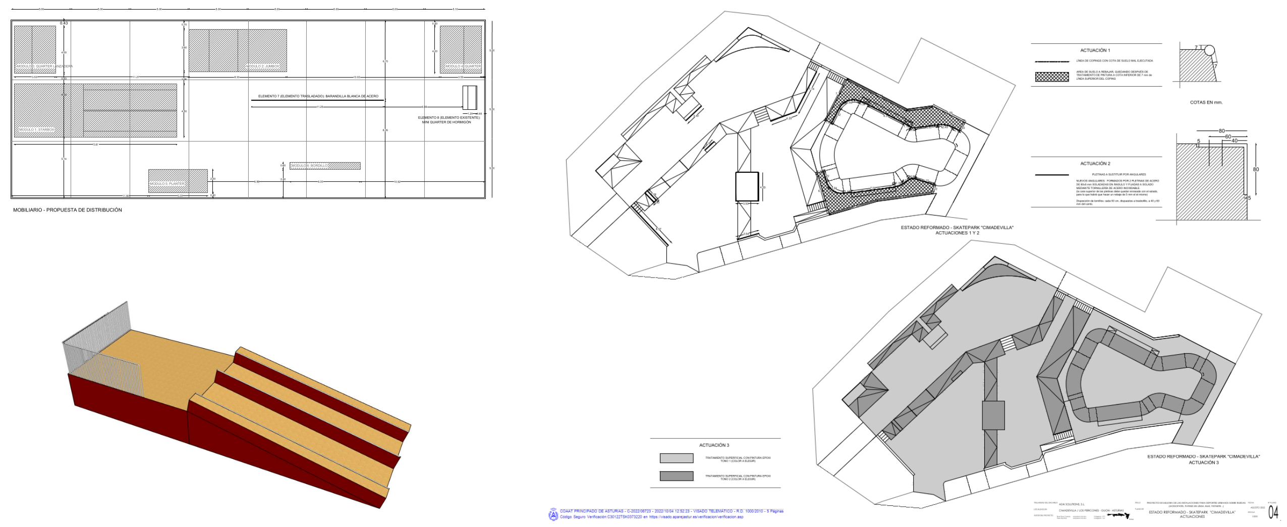 Fase 1 del proyecto de Skatepark en Luanco.